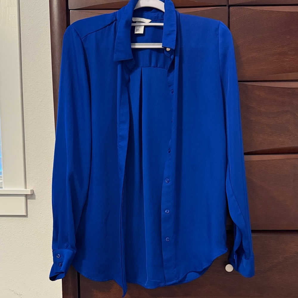 H&M Royal Blue Blouse
